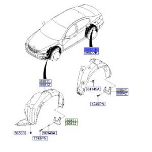 بطانة رفرف خلفي يسار