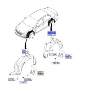 بطانة رفرف خلفي يسار