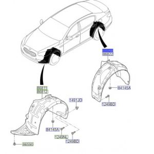 بطانة رفرف خلفي يسار