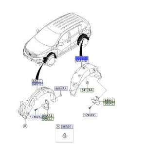 بطانة رفرف خلفي يسار