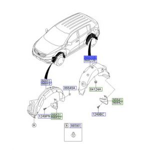 بطانة رفرف خلفي يسار