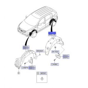 بطانة رفرف خلفي يسار