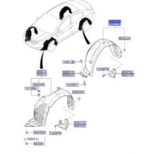 بطانة رفرف خلفي يسار