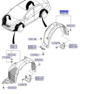 بطانة رفرف خلفي يسار