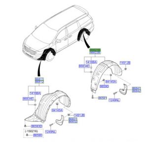 بطانة رفرف خلفي يسار