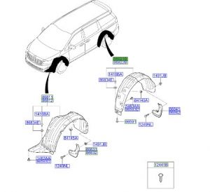 بطانة رفرف خلفي يسار