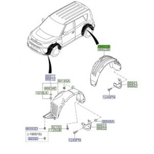 بطانة رفرف خلفي يسار