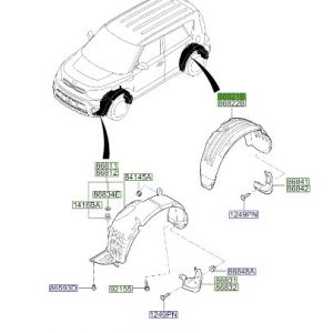 بطانة رفرف خلفي يسار