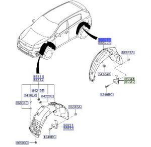 بطانة رفرف خلفي يسار