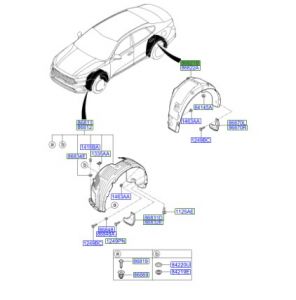 بطانة رفرف خلفي يسار