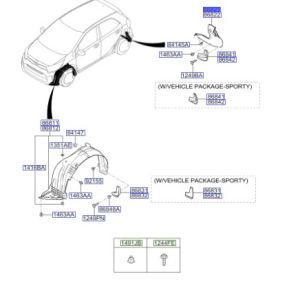 بطانة رفرف خلفي يسار
