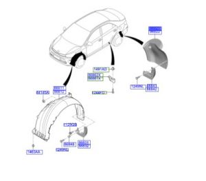 بطانة رفرف خلفي يسار