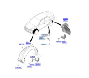 بطانة رفرف خلفي يسار