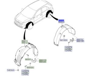 بطانة رفرف خلفي يسار