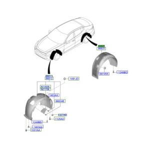 بطانة رفرف خلفي يسار