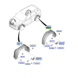 بطانة رفرف خلفي يسار