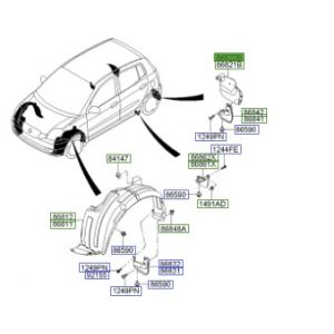 بطانة رفرف خلفي يسار
