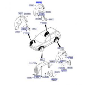 بطانة رفرف خلفي يمين