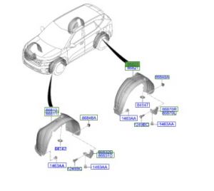 بطانة رفرف خلفي يمين
