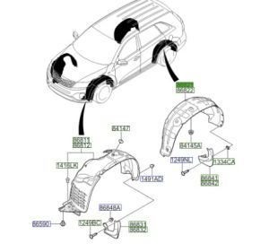 بطانة رفرف خلفي يسار