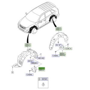 نسافة امامية