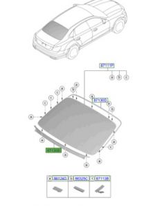 جلدة زجاج خلفي سفلي