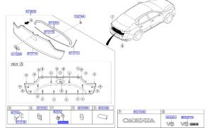 جلدة ديكور باب شنطة خلفي