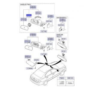 موتور تحريك زجاج المراية الجانبية اليسار