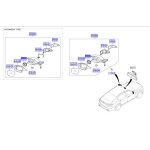 موتور تحريك زجاج المراية الجانبية اليسار