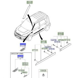 جلدة ديكور رفرف امامي يسار