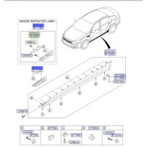 جلدة ديكور رفرف امامي يسار