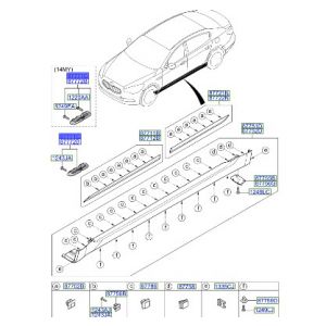 جلدة ديكور رفرف امامي يسار