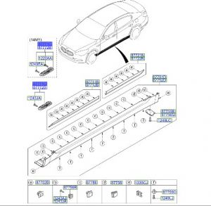 جلدة ديكور رفرف امامي يسار