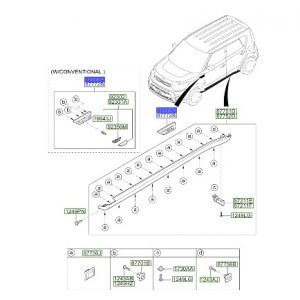 جلدة ديكور رفرف امامي يسار