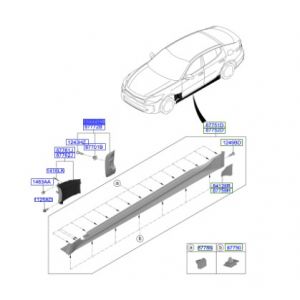جلدة ديكور رفرف امامي يسار