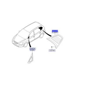 زجاج مثلث خلفي