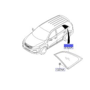 زجاج مثلث خلفي