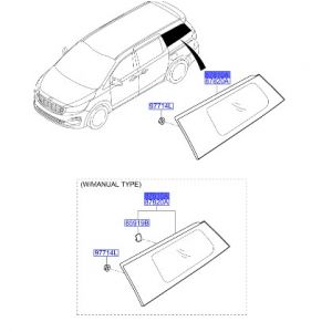 زجاج مثلث خلفي