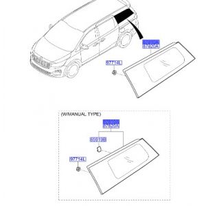 زجاج مثلث خلفي