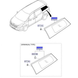 زجاج مثلث خلفي