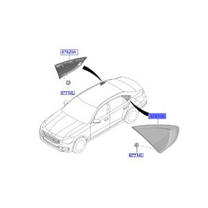 زجاج مثلث خلفي