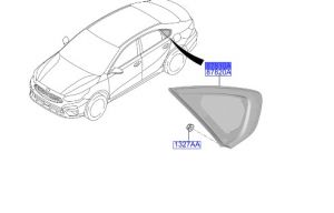 زجاج مثلث خلفي