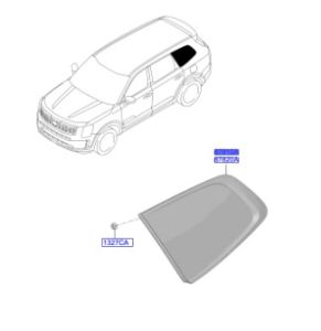 زجاج مثلث خلفي