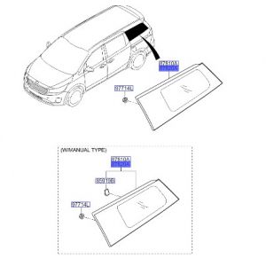 زجاج مثلث خلفي