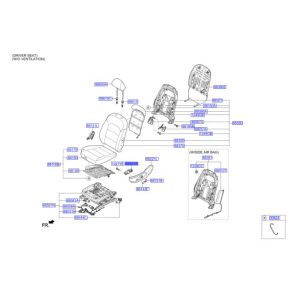مفتاح تحكم الكرسي الأمامي يسار