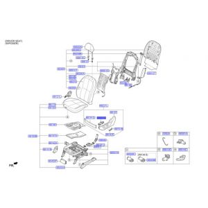 مفتاح تحكم الكرسي الأمامي يسار