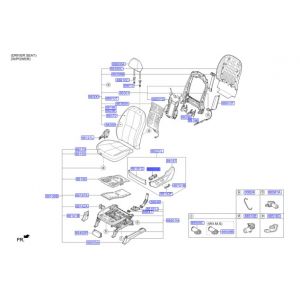 مفتاح تحكم الكرسي الأمامي يسار