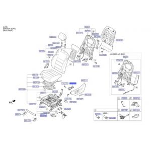 مفتاح تحكم الكرسي الأمامي يسار