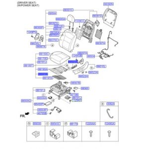 مفتاح تحكم الكرسي الأمامي يسار