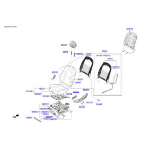 مفتاح تحكم الكرسي الأمامي يسار
